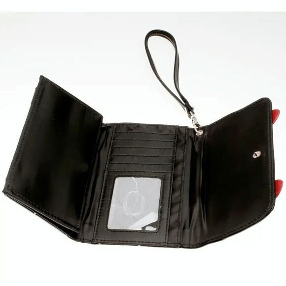 Harley Quinn Diamond Patterned Mallet Clutch Wristlet Wallet - Picture 3 of 4